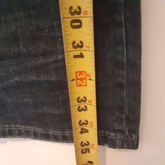 Born Fly Men's 42x30 Denim Jeans Embroidered Stitching Distressed Hip Hop EUC - Picture 16 of 16